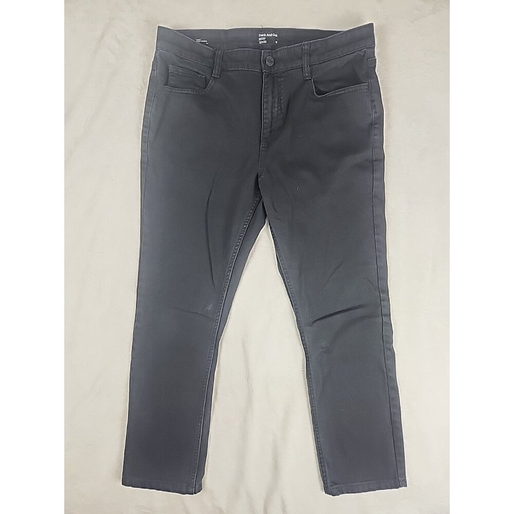 Frank & Oak Jeans Mens Size‎ 32 X 32 Black Gordon Athletic Fit Pants